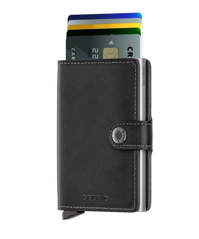 SECRID Miniwallet Original Black Leather RFID SC1009 - Lyncris Jewellers