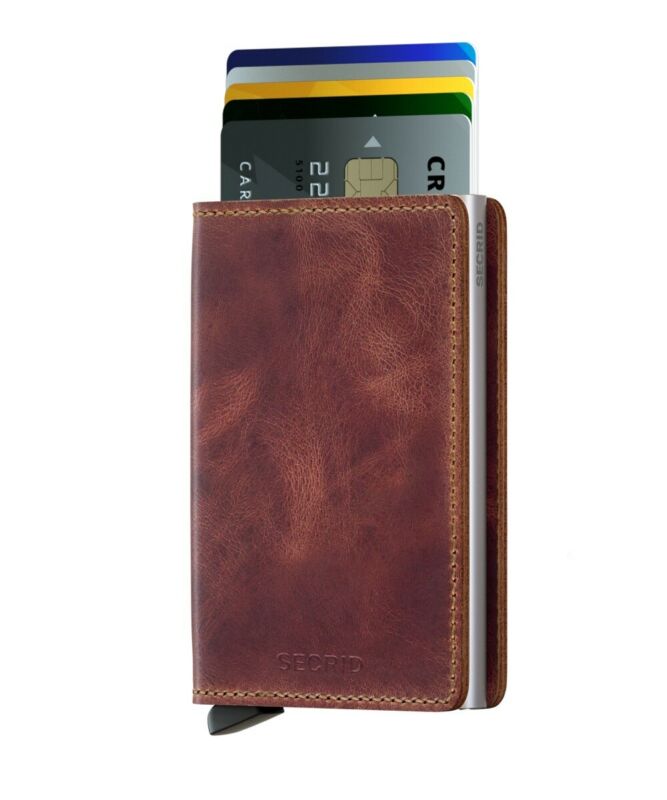 SECRID Slimwallet Leather Vintage Brown SC3829 - Lyncris Jewellers