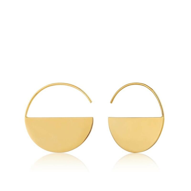 ANIA HAIE Geometry Semi-Circle Hoop Earrings E005-02G - Lyncris Jewellers