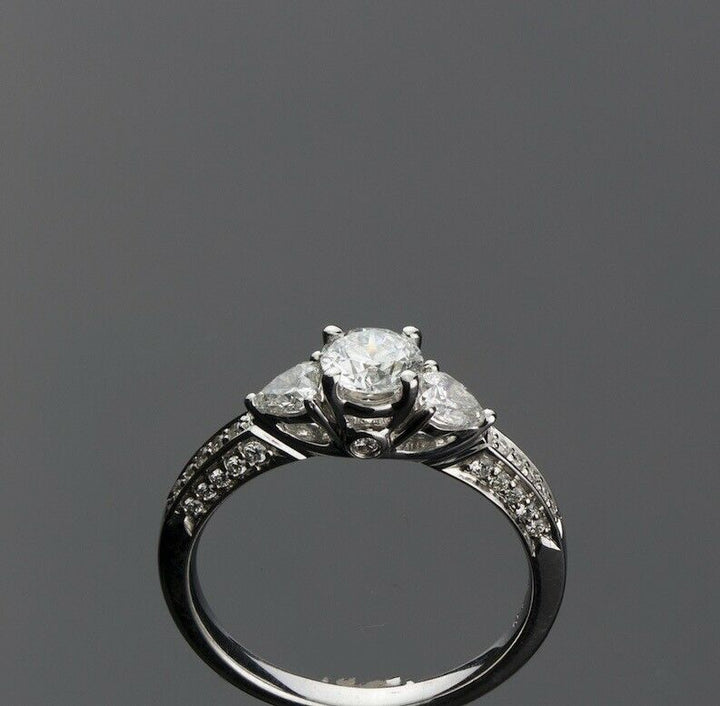 'DELILAH' 18ct White Gold Fancy Trilogy Diamond Ring