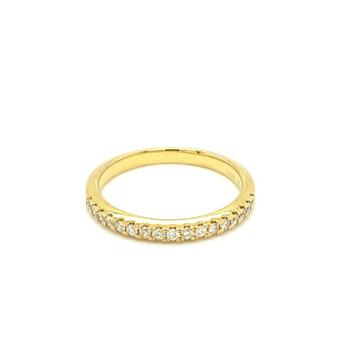 'CLAIRE' 18ct Yellow Gold Half Eternity Diamond Ring
