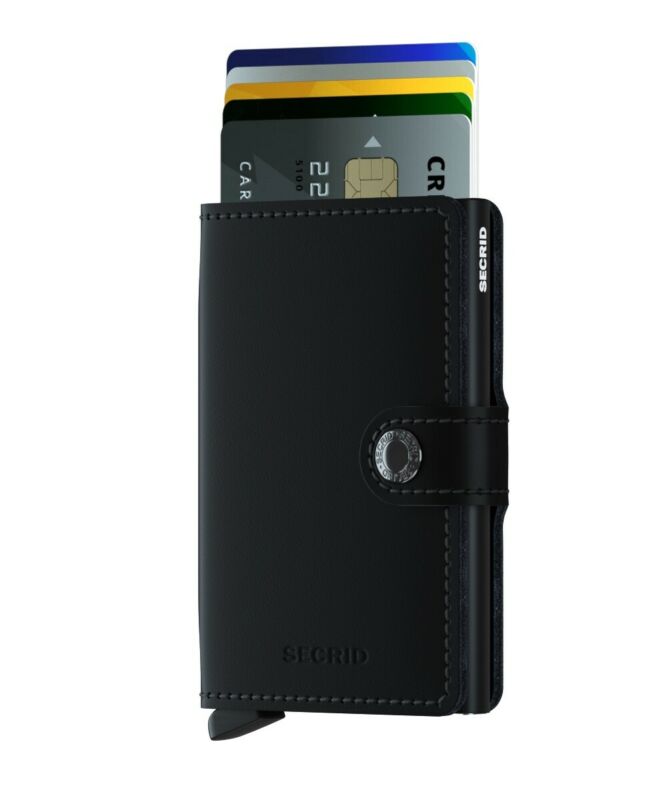 SECRID Miniwallet Matte Black Leather SC6325 - Lyncris Jewellers