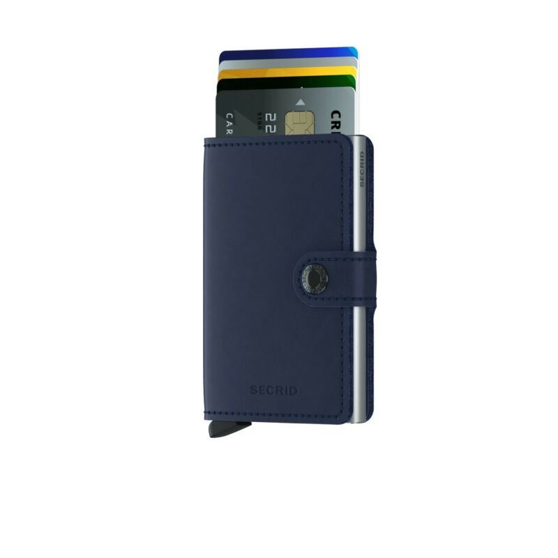SECRID Miniwallet Original Navy Leather RFID SC7421 - Lyncris Jewellers