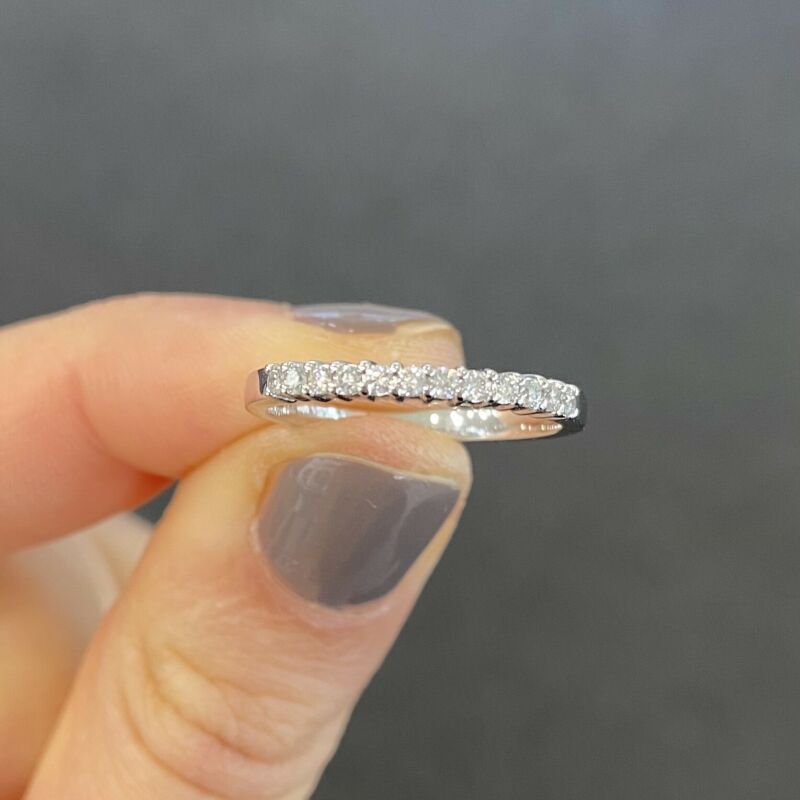 'SOFIA' 18ct White Gold Half Eternity Diamond Ring
