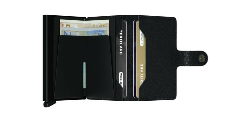 SECRID Miniwallet Crisple Black Leather RFID Wallet SC1085 - Lyncris Jewellers