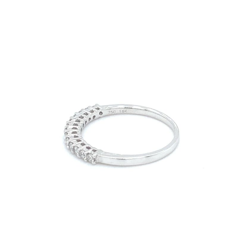 'PIPER' 18ct White Gold Half Eternity Diamond Ring