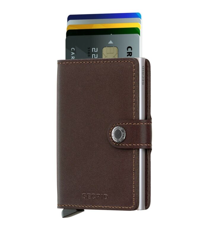 SECRID Miniwallet Dark Brown Leather SC1023 - Lyncris Jewellers