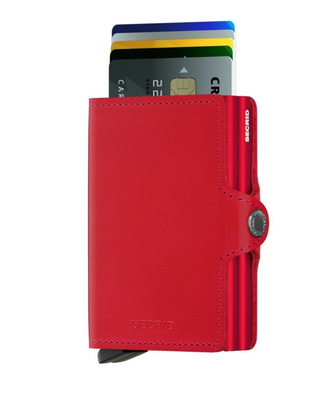 SECRID Twinwallet Original Red Red Leather SC6004 - Lyncris Jewellers