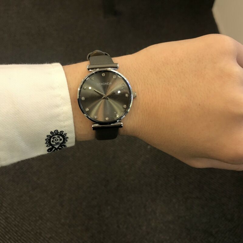 Sekonda Ladies Silver Grey Diamante Watch SK2470 - Lyncris Jewellers