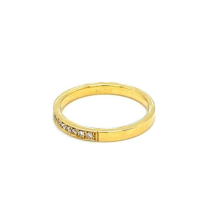 'ANNA' 18ct Yellow Gold Half Eternity Diamond Ring