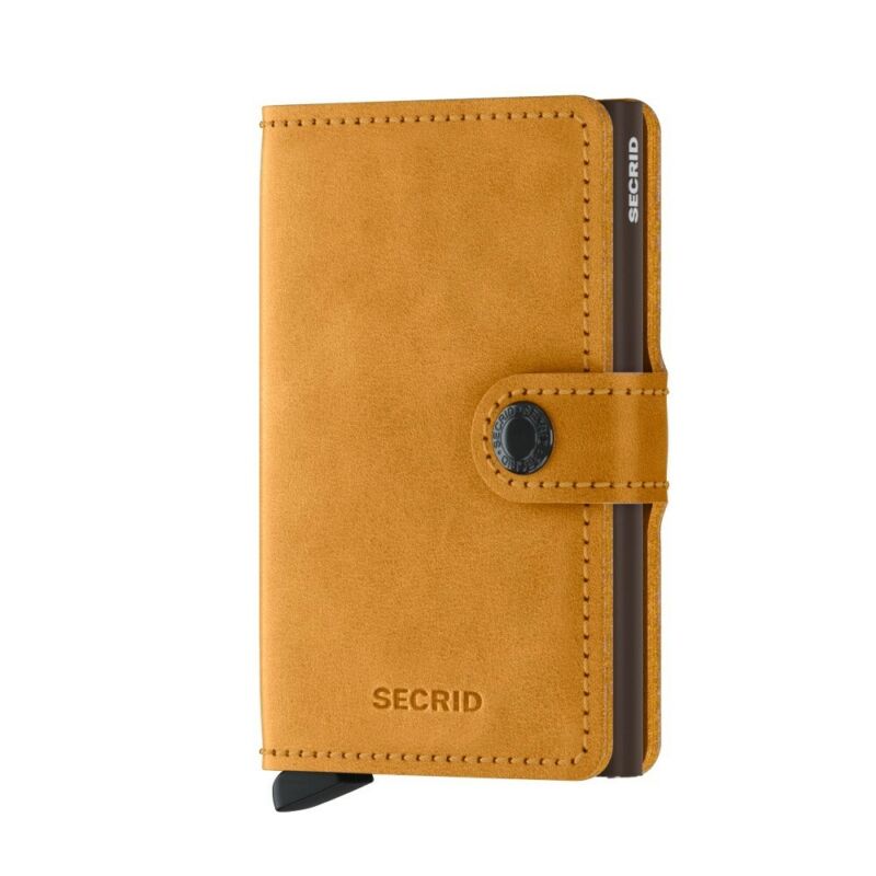 SECRID Miniwallet Vintage Ochre Leather RFID SC7377 - Lyncris Jewellers