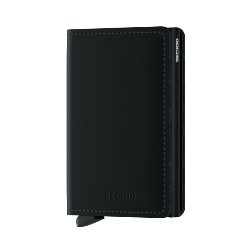 SECRID Slimwallet Matte Black Leather RFID SC6424 - Lyncris Jewellers