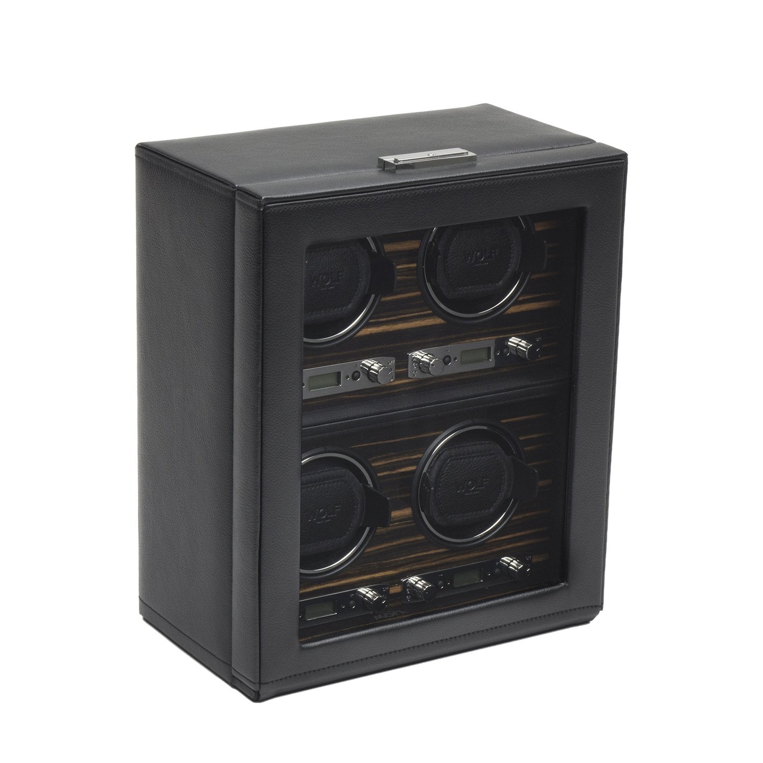 Wolf Roadster 4 Piece Winder Black (V) | The Jewellery Boutique Australia