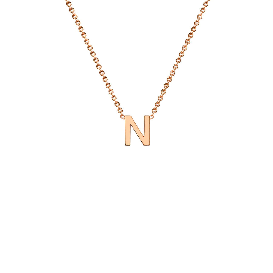 "N" Rose Gold Initial Necklace