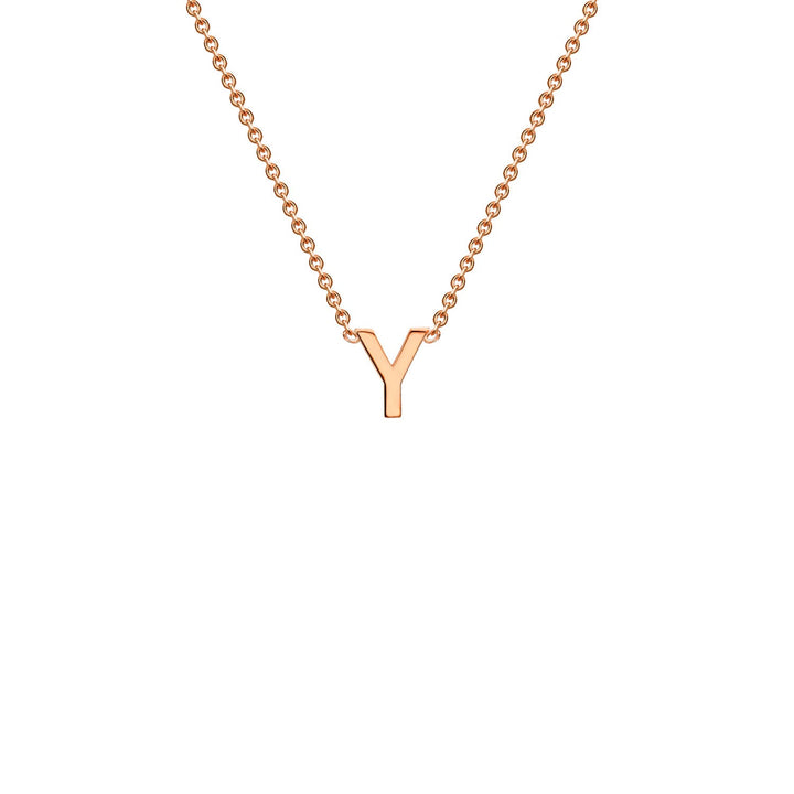 "Y" Rose Gold Initial Necklace