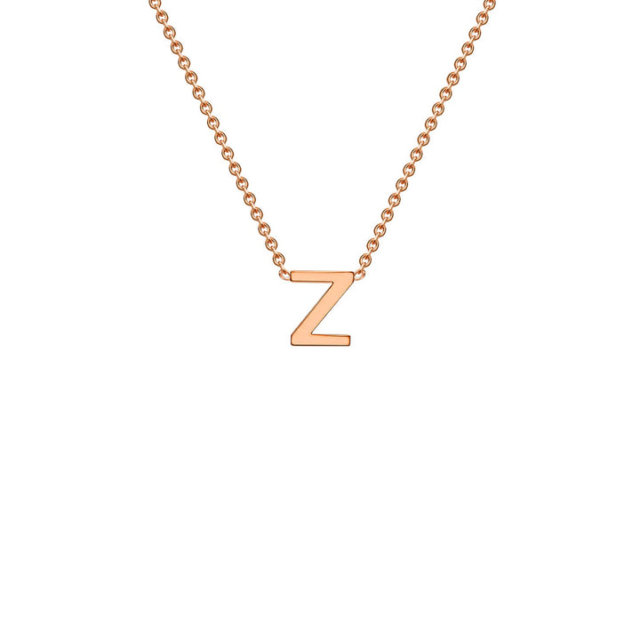 "Z" Rose Gold Initial Necklace