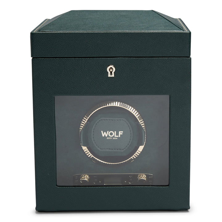 Wolf Brit Racing Green Single Watch Winder(V) | The Jewellery Boutique Australia