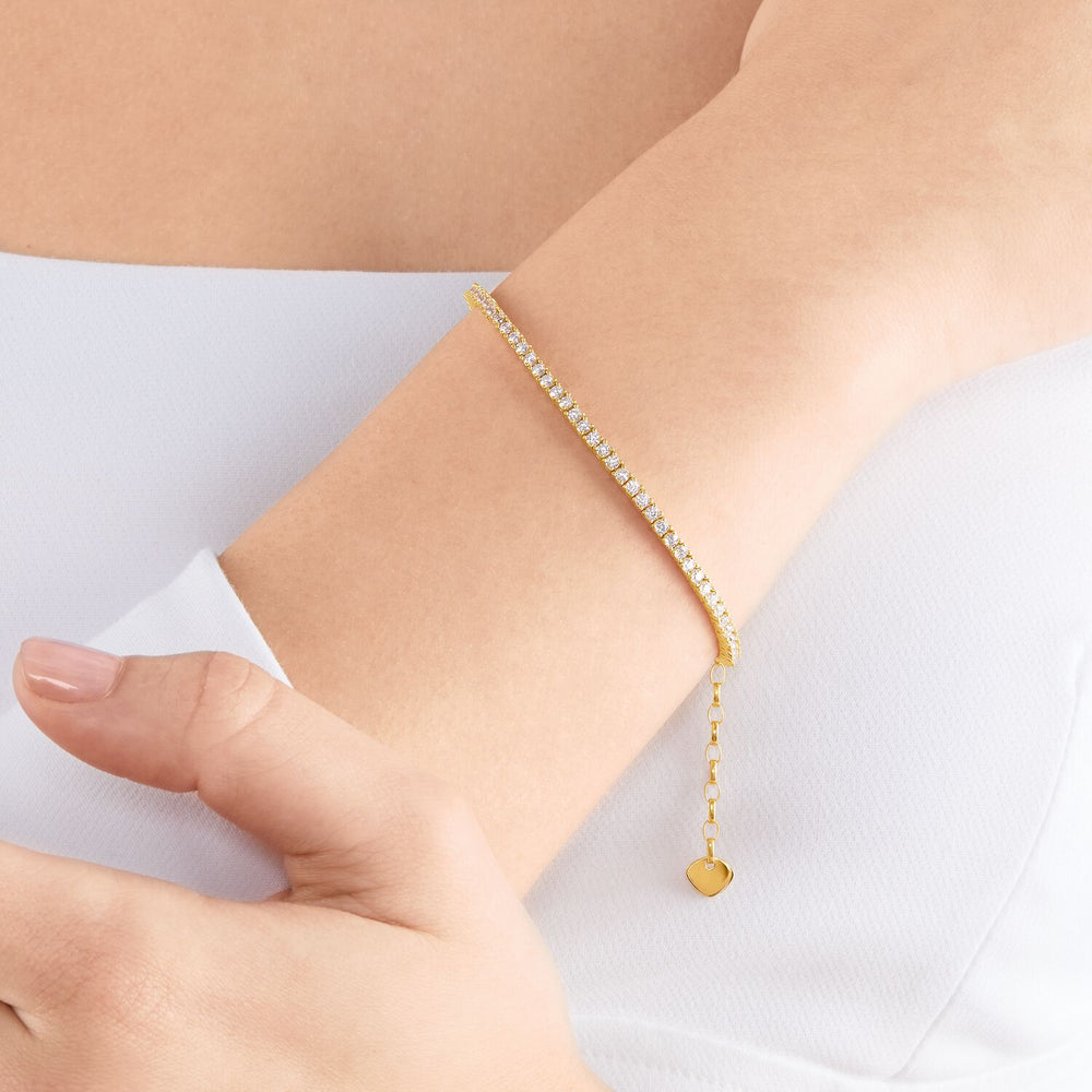 Thomas Sabo Tennis Bracelet Gold | The Jewellery Boutique