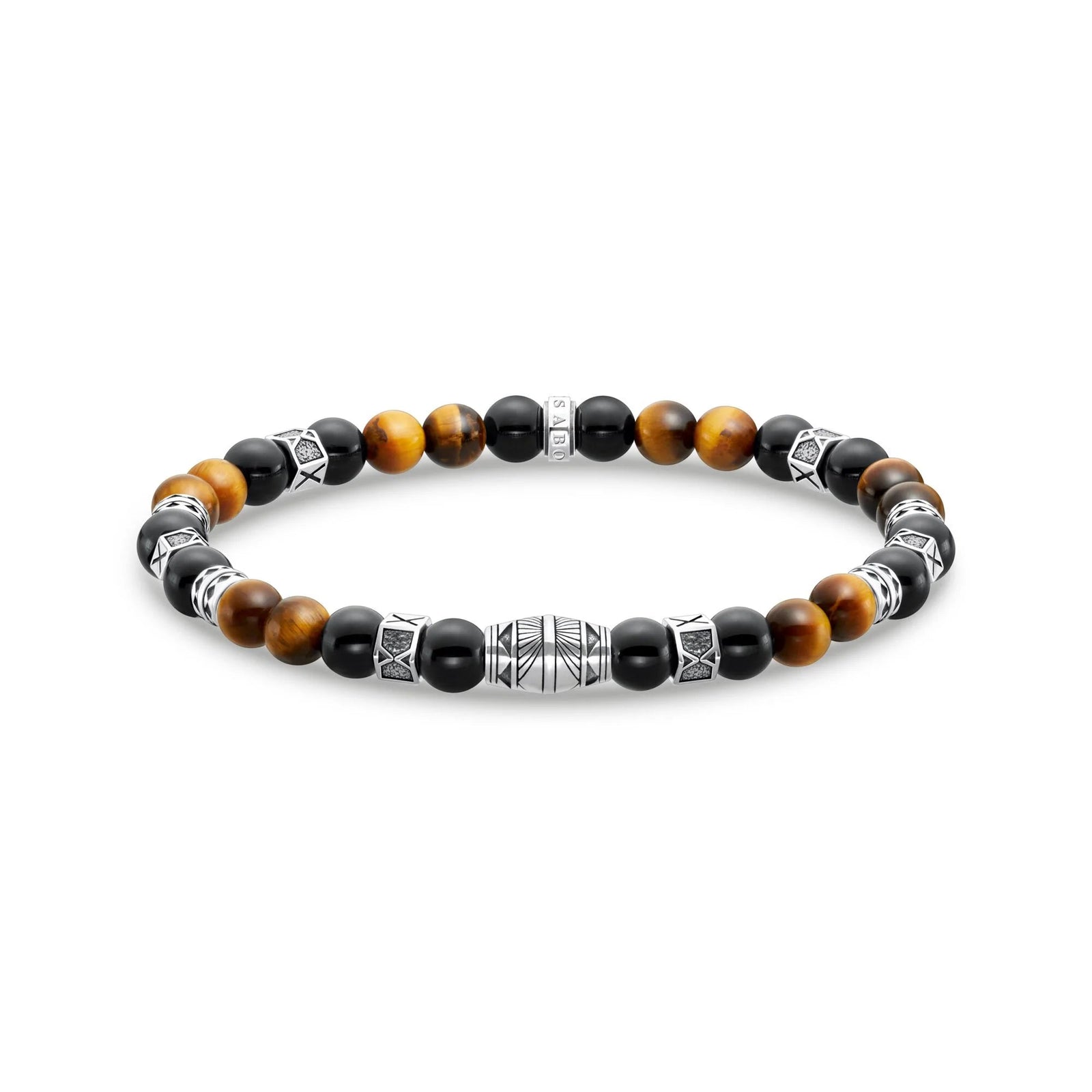 THOMAS SABO Tiger Eye Bead Element's Bracelet - B & S Lyncris Jewellers