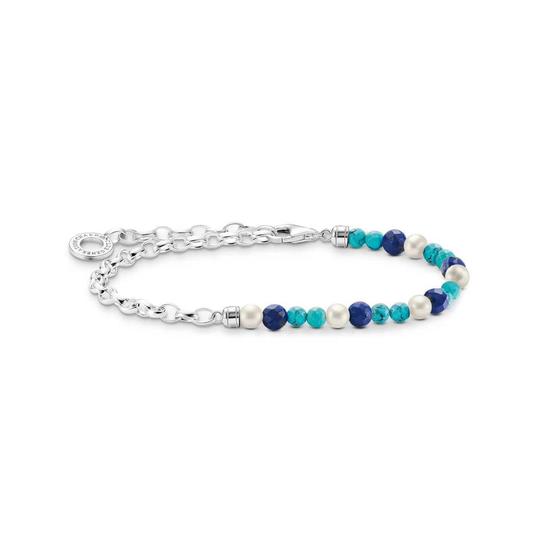 THOMAS SABO Chain Lapis Lazuli Bead Bracelet