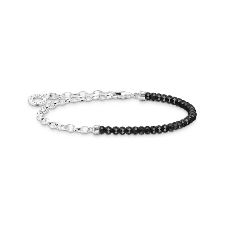 THOMAS SABO Chain Onyx Bead Bracelet