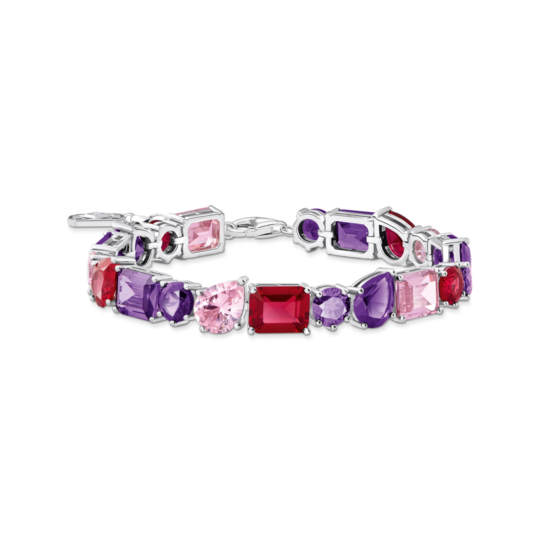 THOMAS SABO Heritage Glam Tennis Bracelet with Colourful Stones
