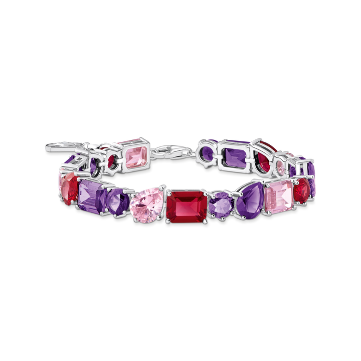 THOMAS SABO Heritage Glam Tennis Bracelet with Colourful Stones