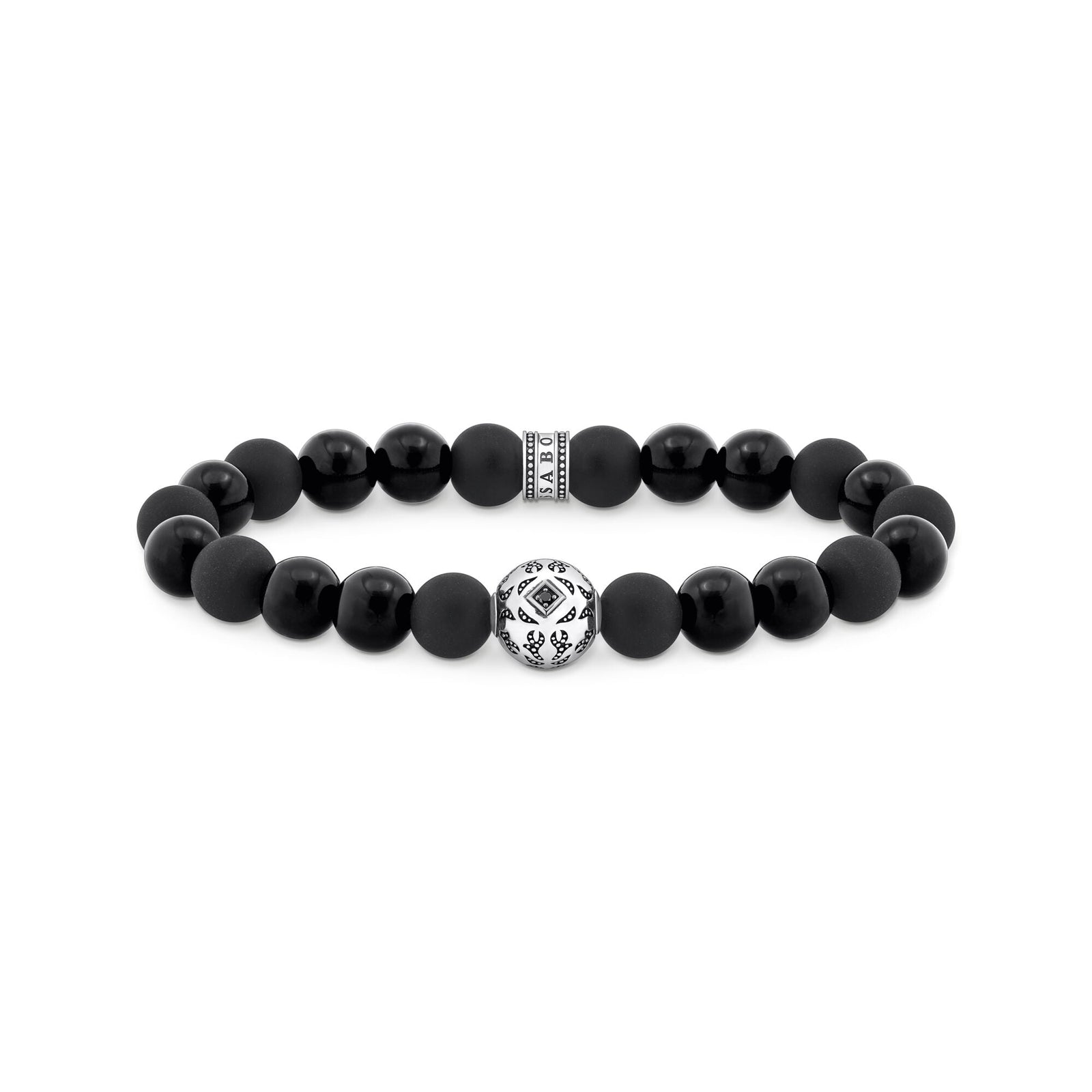 THOMAS SABO Beads Bracelet Made from Obsidian - B & S Lyncris Jewellers