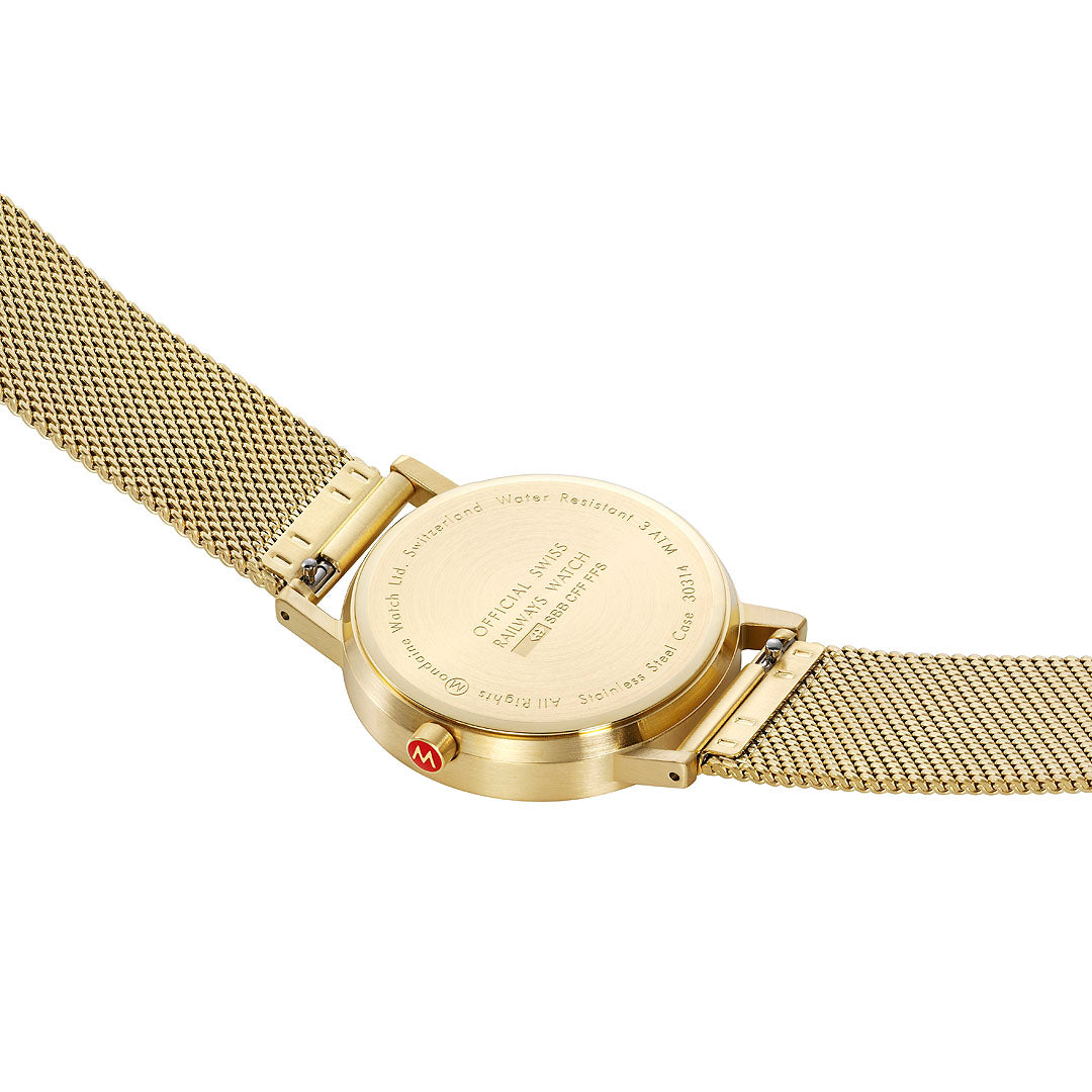 Mondaine Official Swiss Railways Classic Good Grey Mesh 36mm Watch