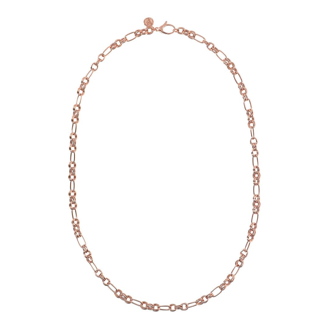 Bronzallure Alternate Oval Chain Necklace