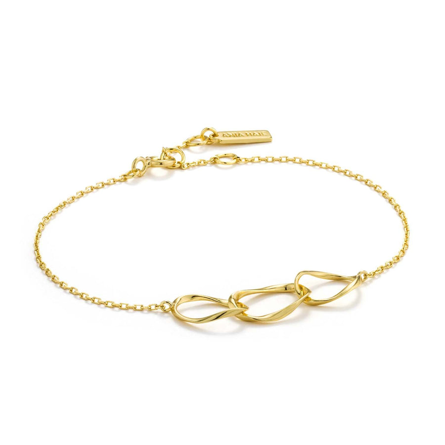 Ania Haie Swirl Nexus Bracelet  - Gold