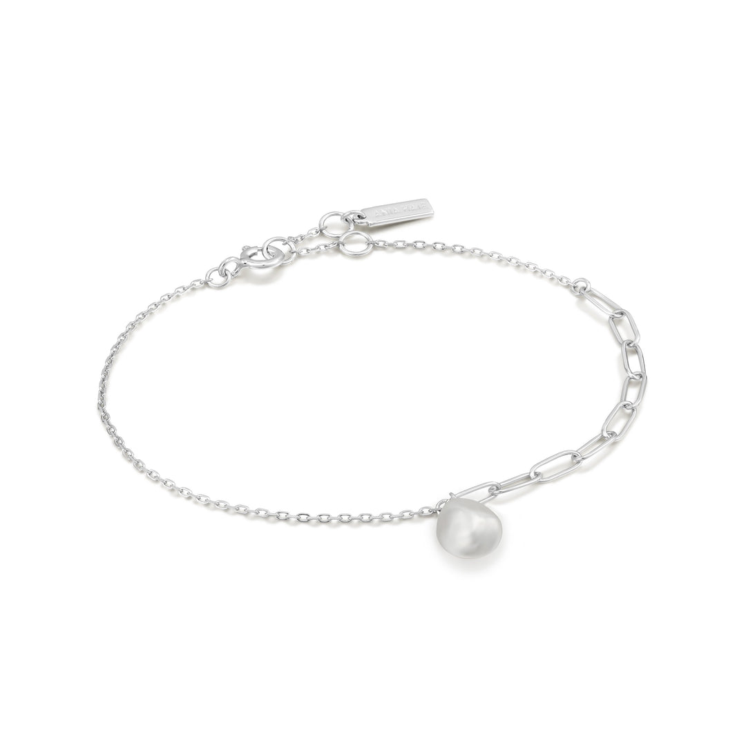 Ania Haie Silver Pear Chunky Bracelet