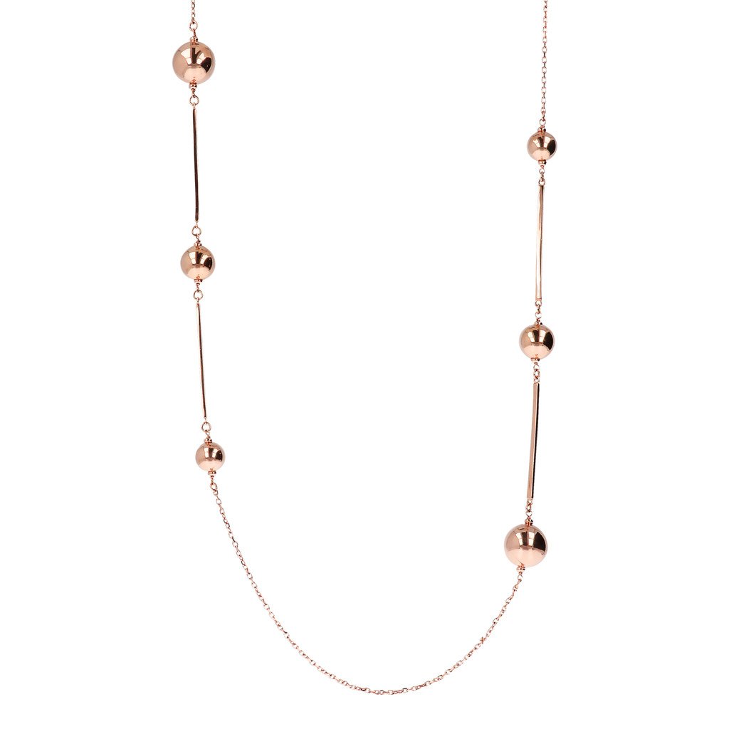 Bronzallure Balls Necklace Golden Ros&amp;egrave;