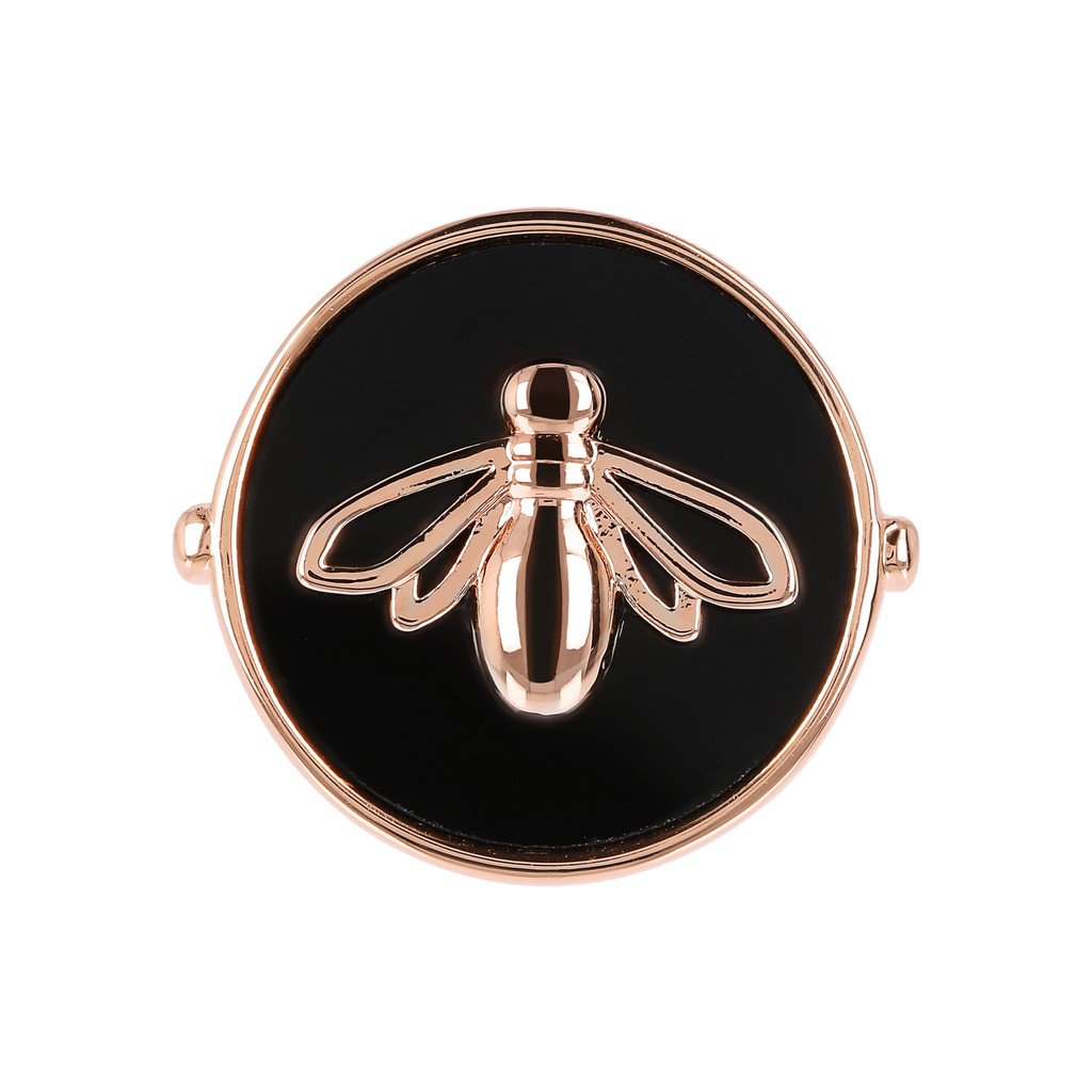 Bronzallure Bee Onyx Ring