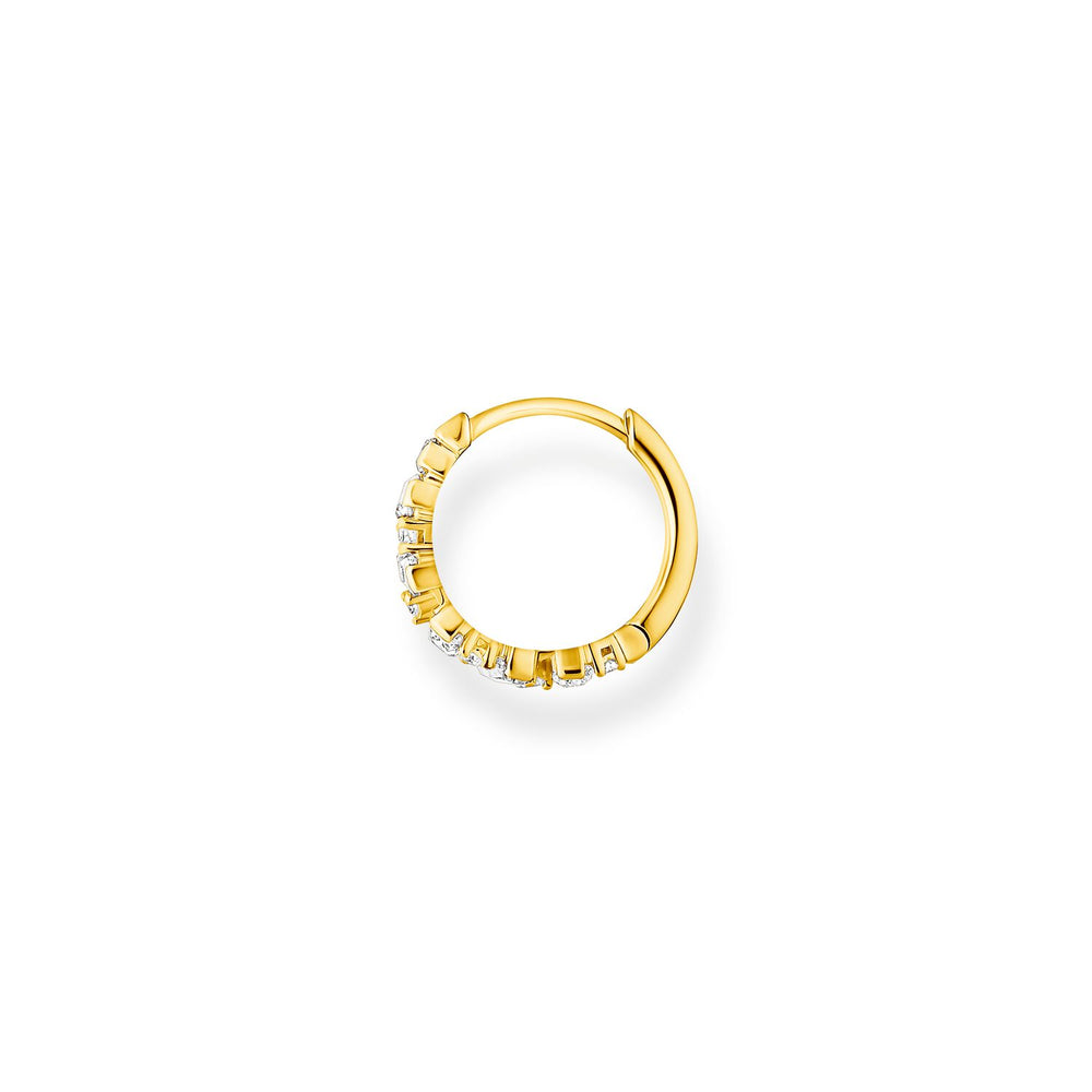 Thomas Sabo Single Hoop Earring Stones Gold | The Jewellery Boutique