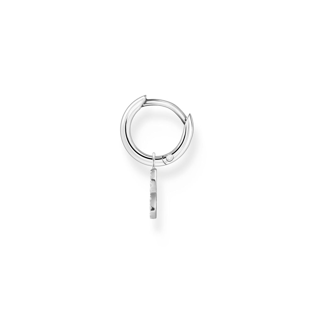 Thomas Sabo Single hoop earring with infinity pendant silver
