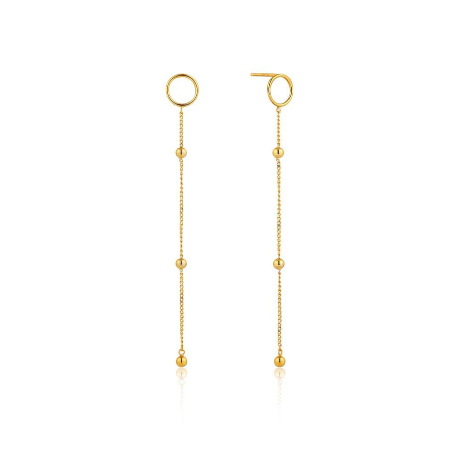 Ania Haie Modern Beaded Drop Earrings - Gold