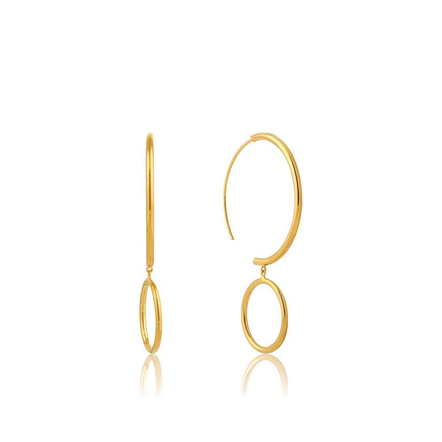 Ania Haie Double Hoop Earrings - Gold
