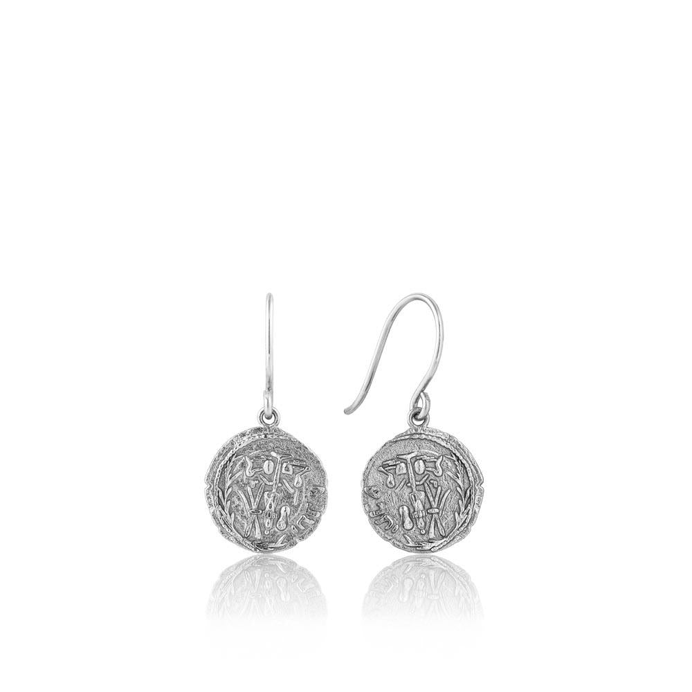 Ania Haie Emblem Hook Earrings - Silver