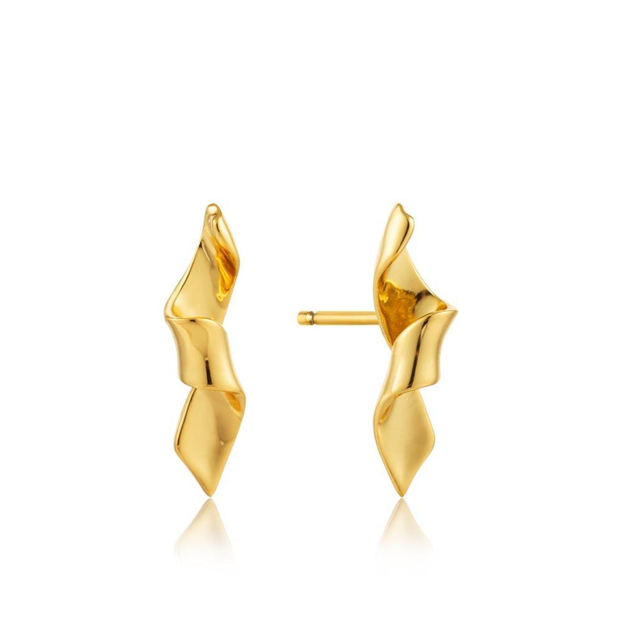 Ania Haie Helix Stud Earrings - Gold