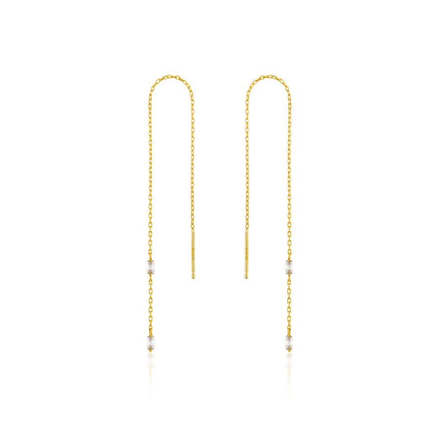 Ania Haie Glow Threader Earrings - Gold