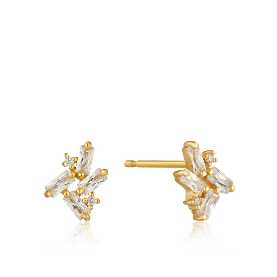 Ania Haie Cluster Stud Earrings - Gold