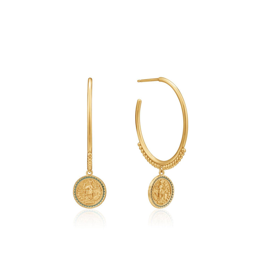 Ania Haie Emperor Hoop Earrings  - Gold