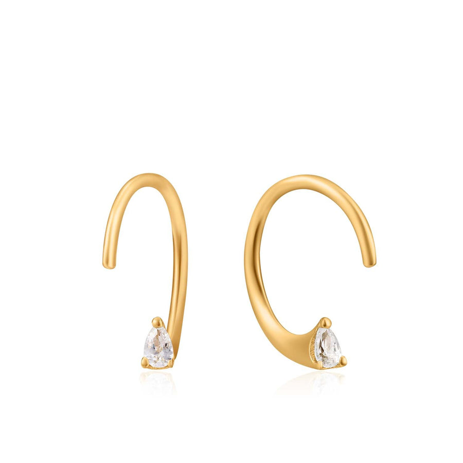 Ania Haie  Twist Sparkle Earrings - Gold