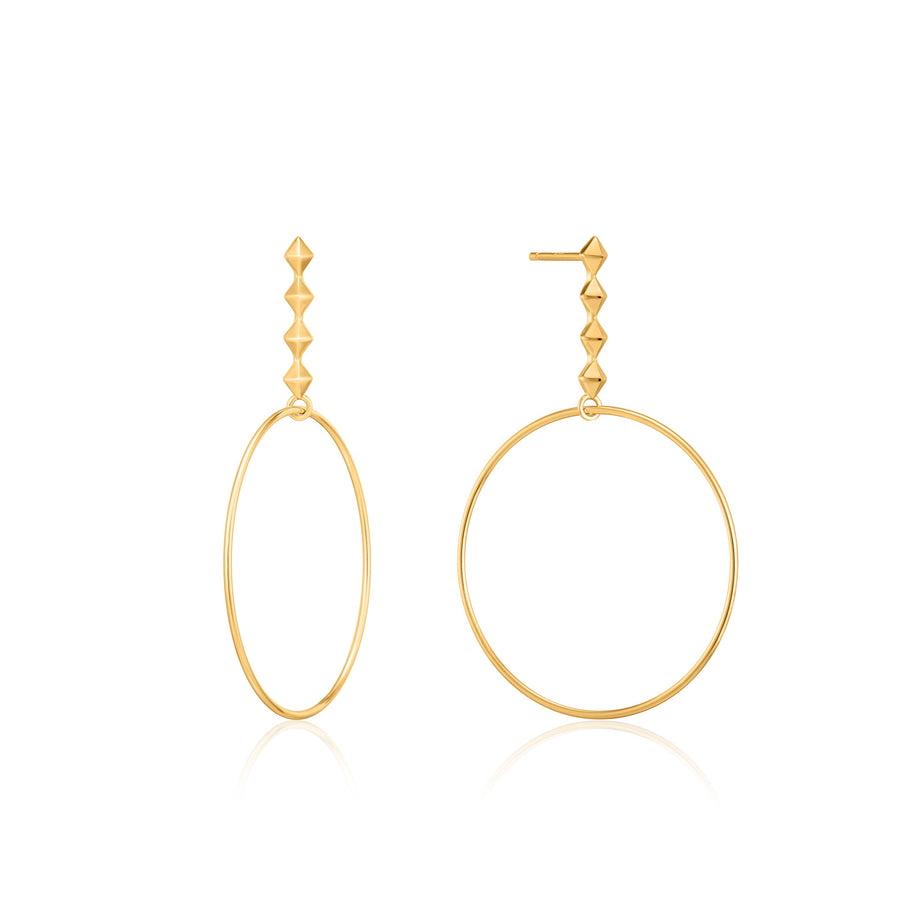 Ania Haie Gold Spike Hoop Earrings