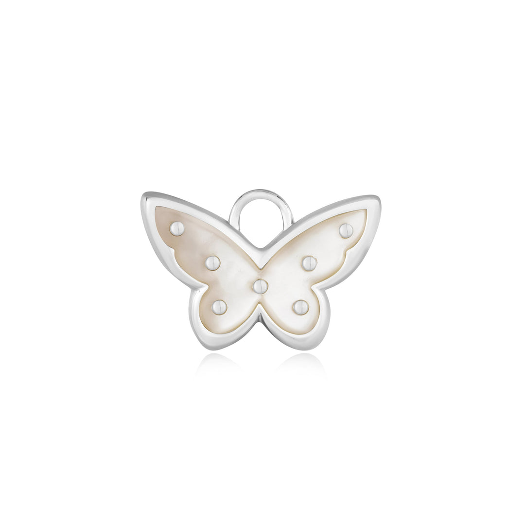 Ania Haie Silver Mother Of Pearl Butterfly Earring Charm - B &amp; S Lyncris Jewellers