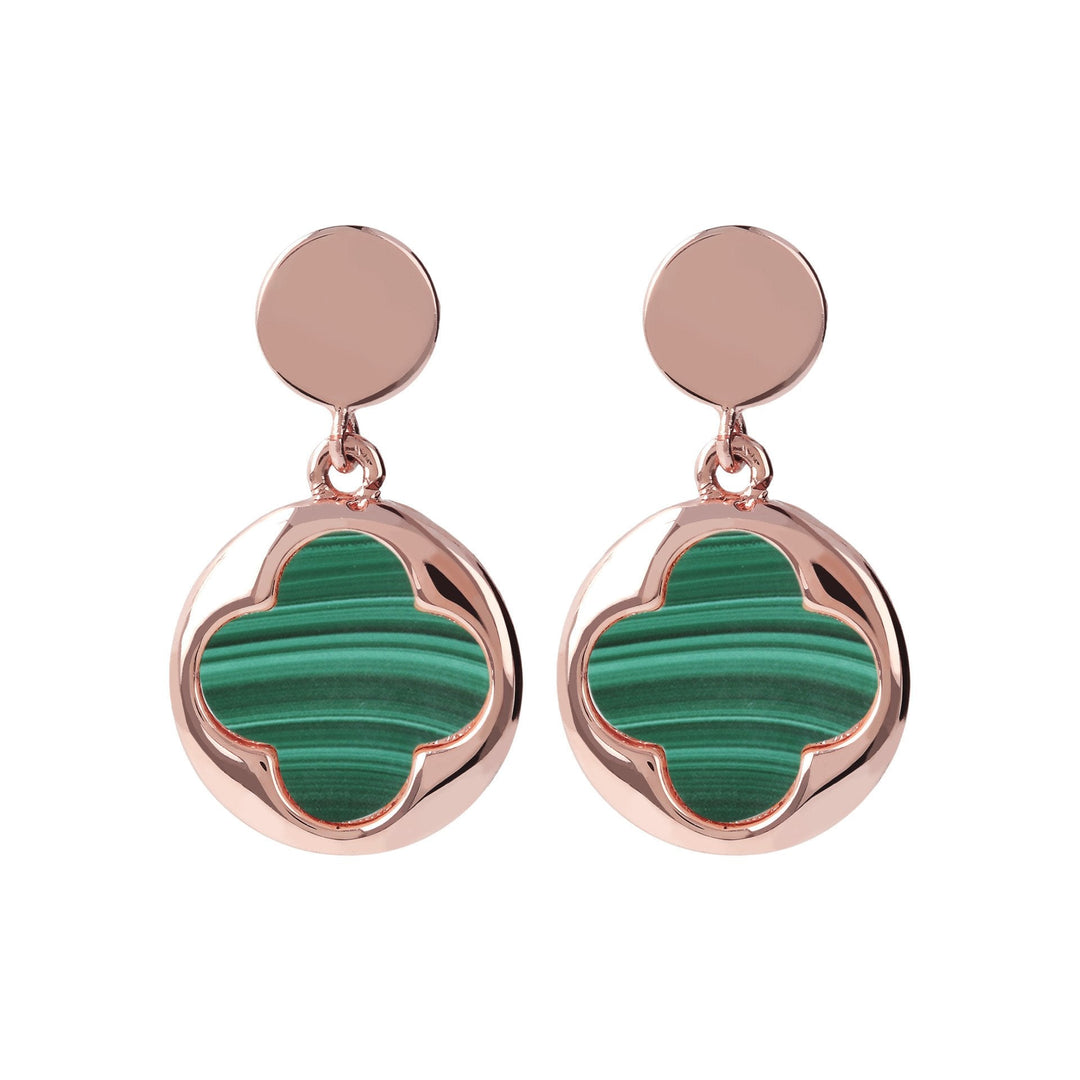 Bronzallure Four-Leaf Clover Dangle Earrings| The Jewellery Boutique