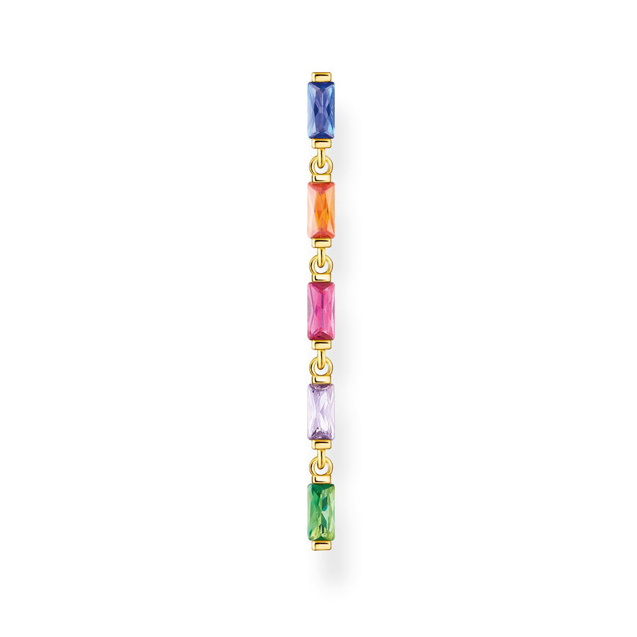 Thomas Sabo Single Earring Colourful Stones Gold | The Jewellery Boutique