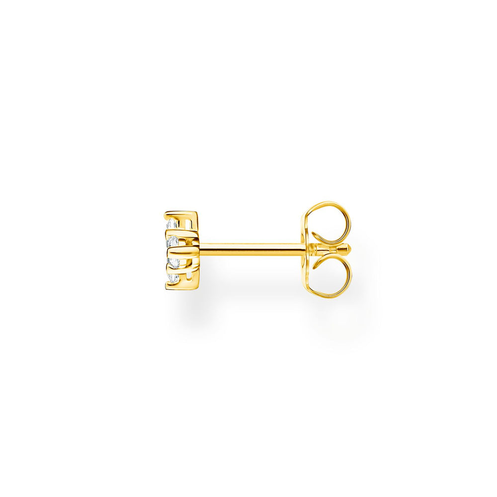 Thomas Sabo Single Ear Stud Stones Gold | The Jewellery Boutique