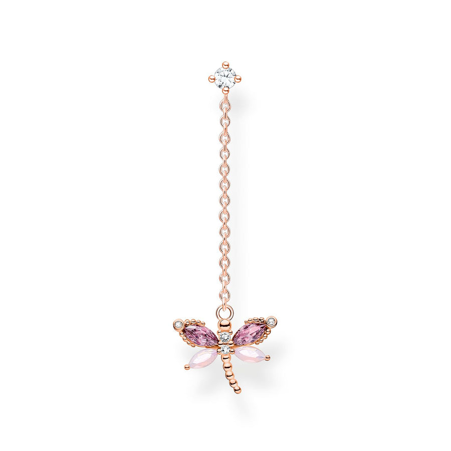 Thomas Sabo Single Earring Dragonfly Rose Gold | The Jewellery Boutique